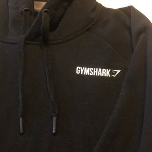 Black Gymshark Crest Hoodie
